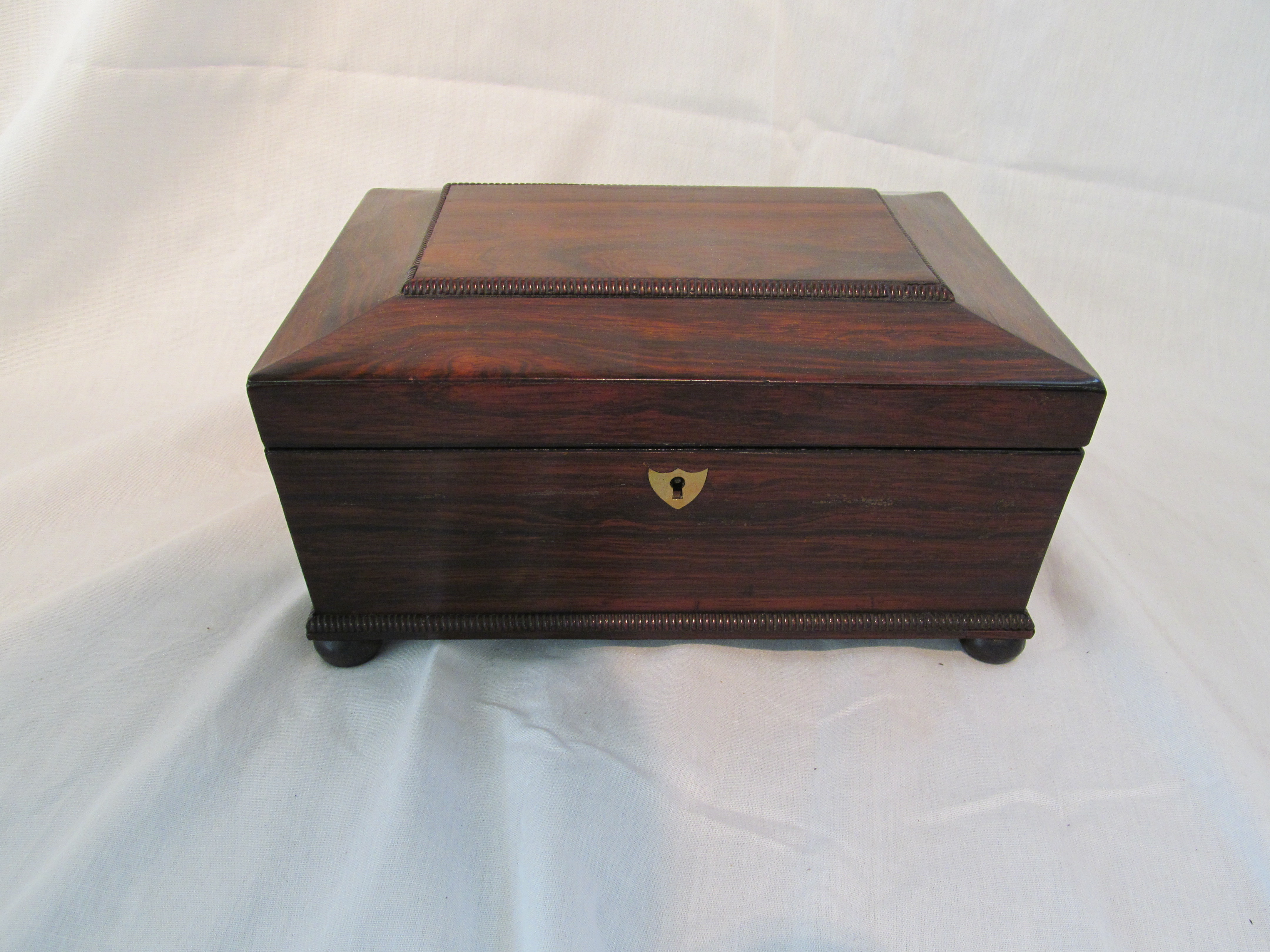 English Rosewood Regency Style Sewing or Trinket Box