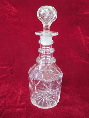 English Cut Crystal Whiskey Decanter