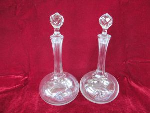 English Cut Crystal Decanters