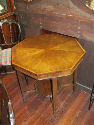 Antique English Inlaid Mahogany Centre Table