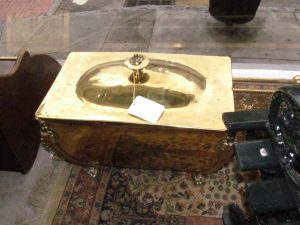 Antique English Brass Coal Hold