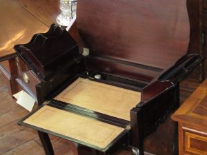 Antique English Convertible Writing Table in Mahogany