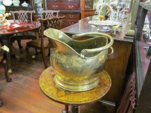 Brass Helmet Shape Coal Scuttle