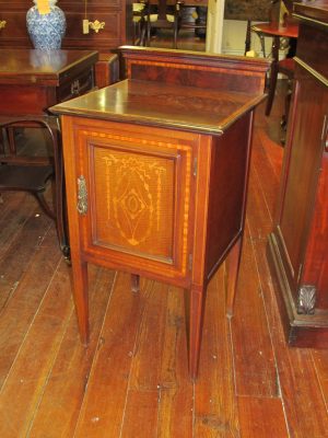 Inlaid Mahogany Side Table or Cupboard