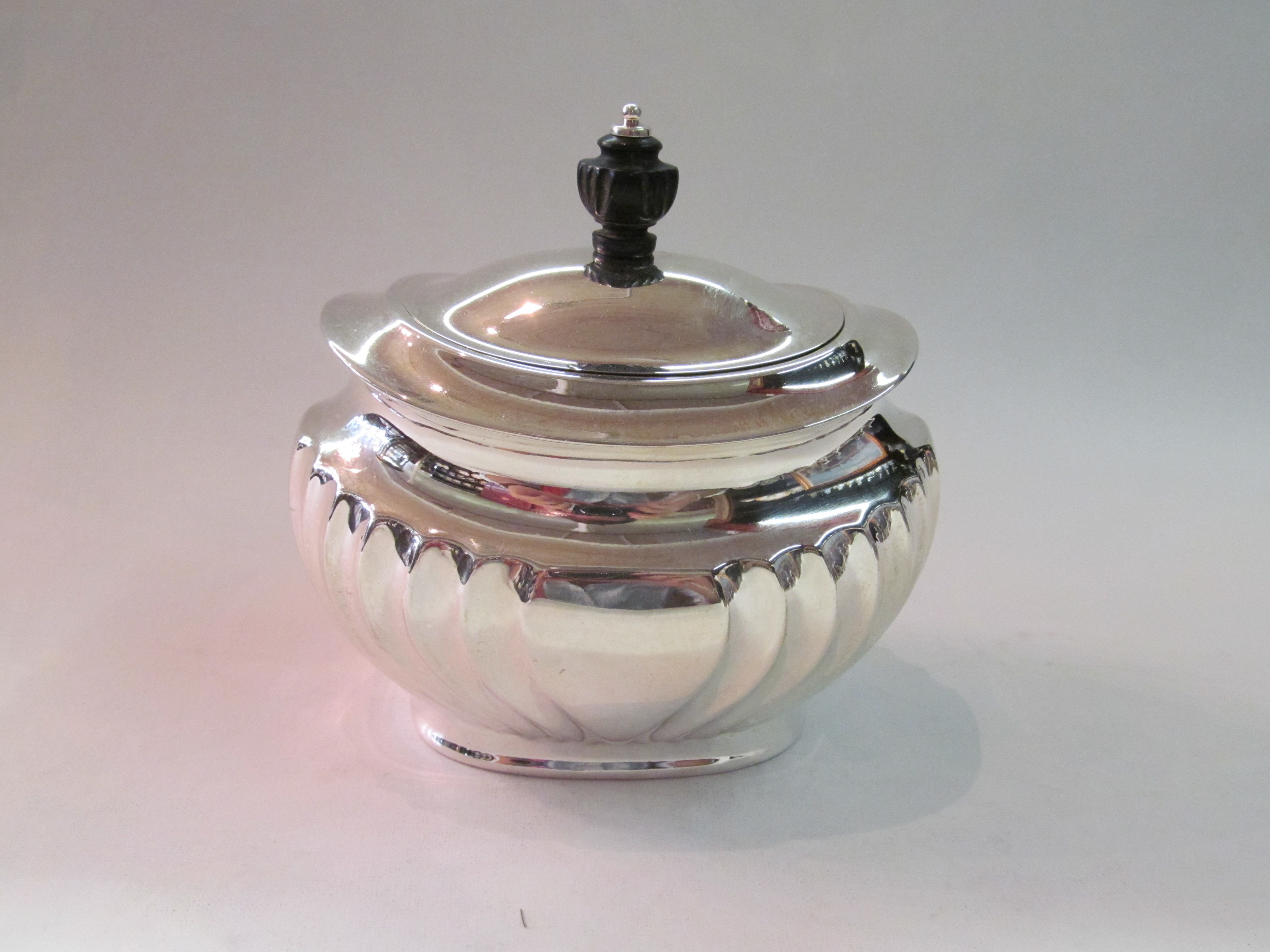Old English Silverplate Queen Anne Tea Caddy