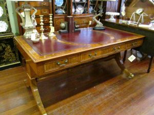 English Bench Made Partner's Writing Table