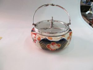 Hand Decorated "Imari" Covered Boubon