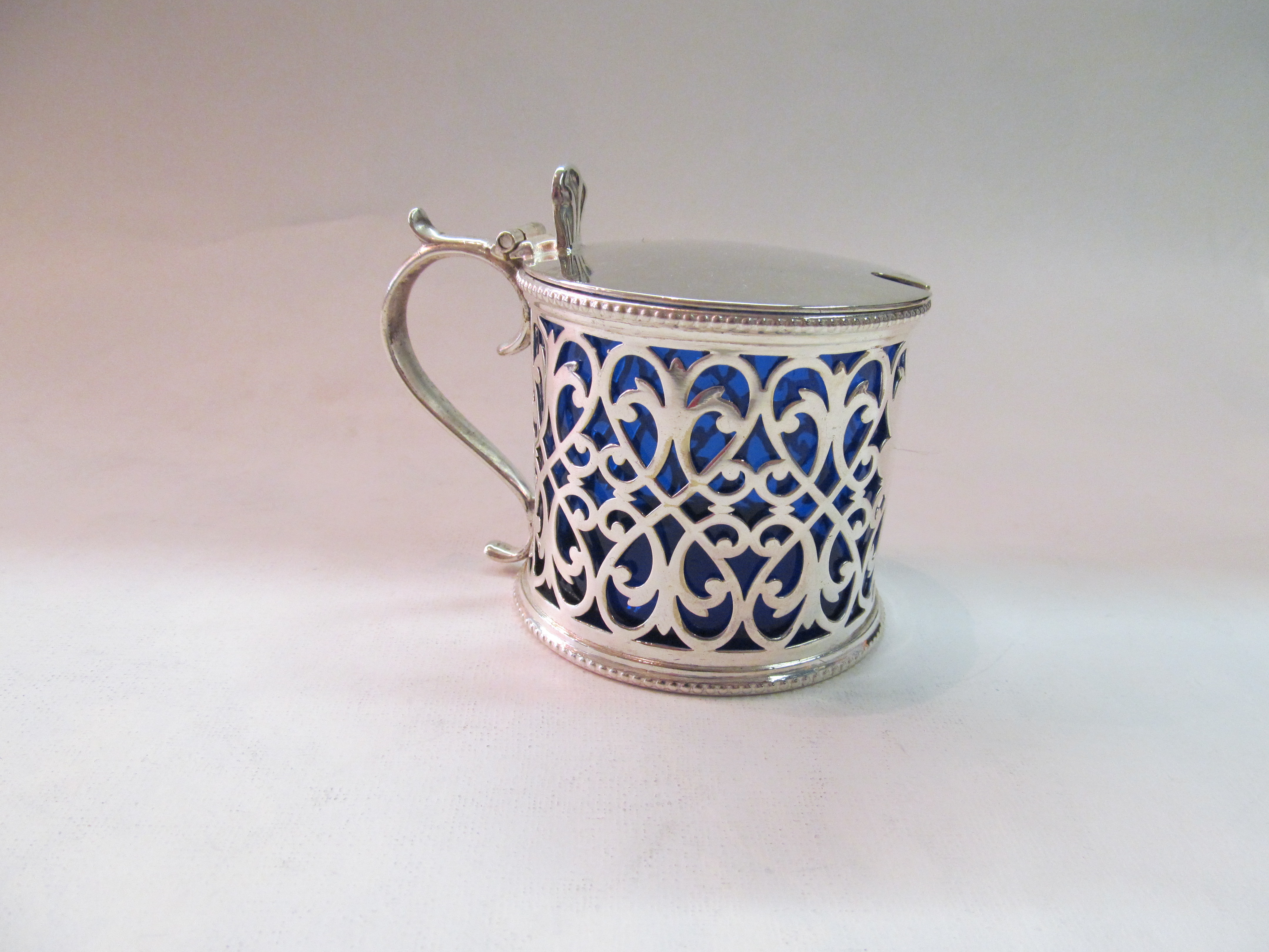 Antique English Silverplate Mustard Pot