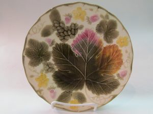 Majolica Grape Motif Plate