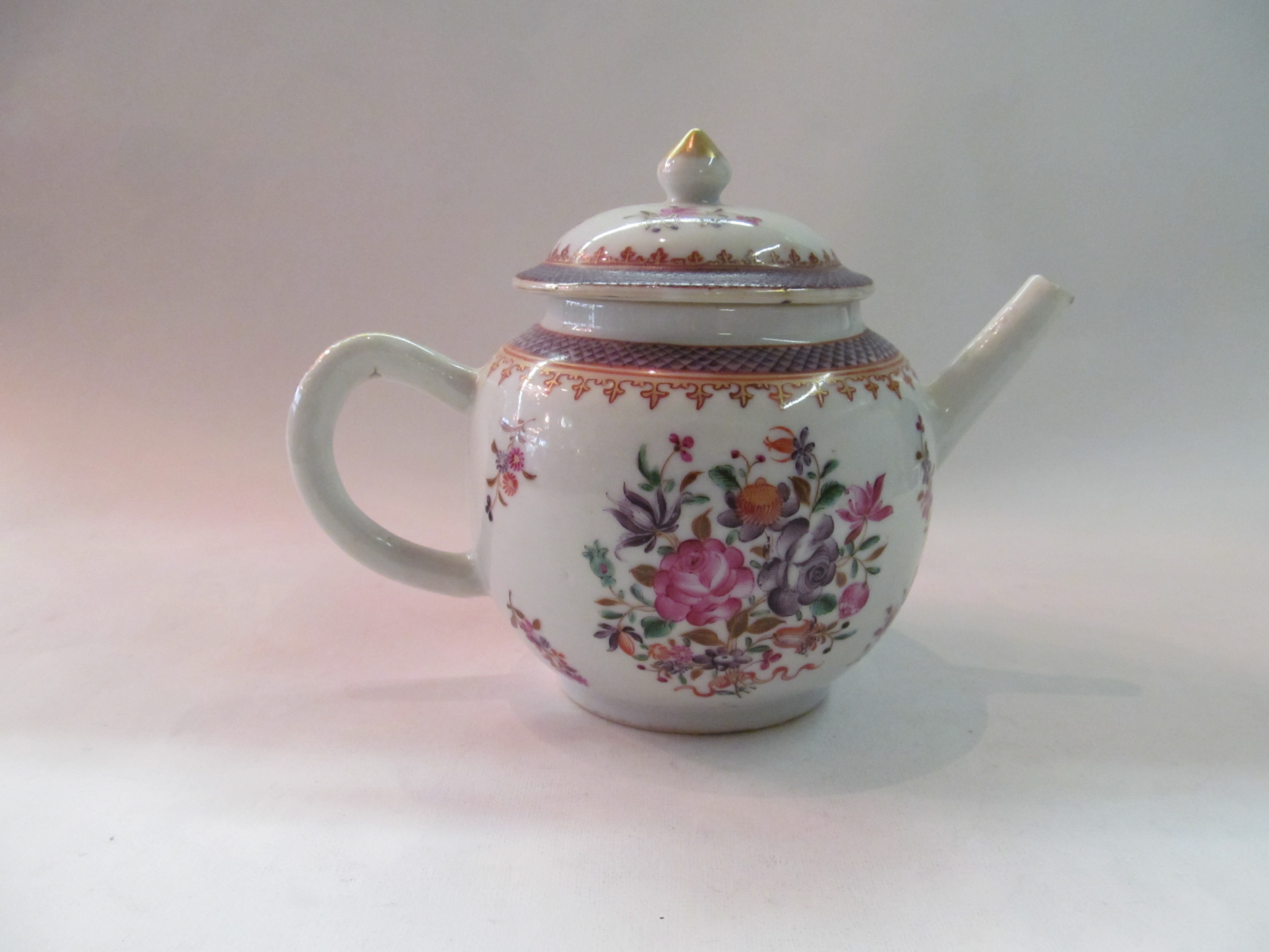 Porcelain Floral Decor Teapot