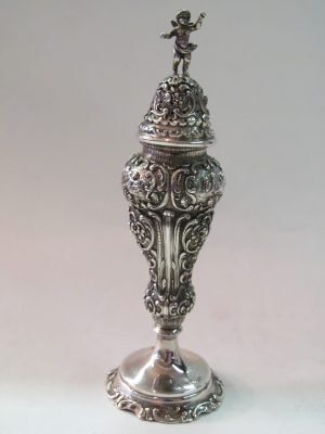 Dutch Style Chased Pepper Pot