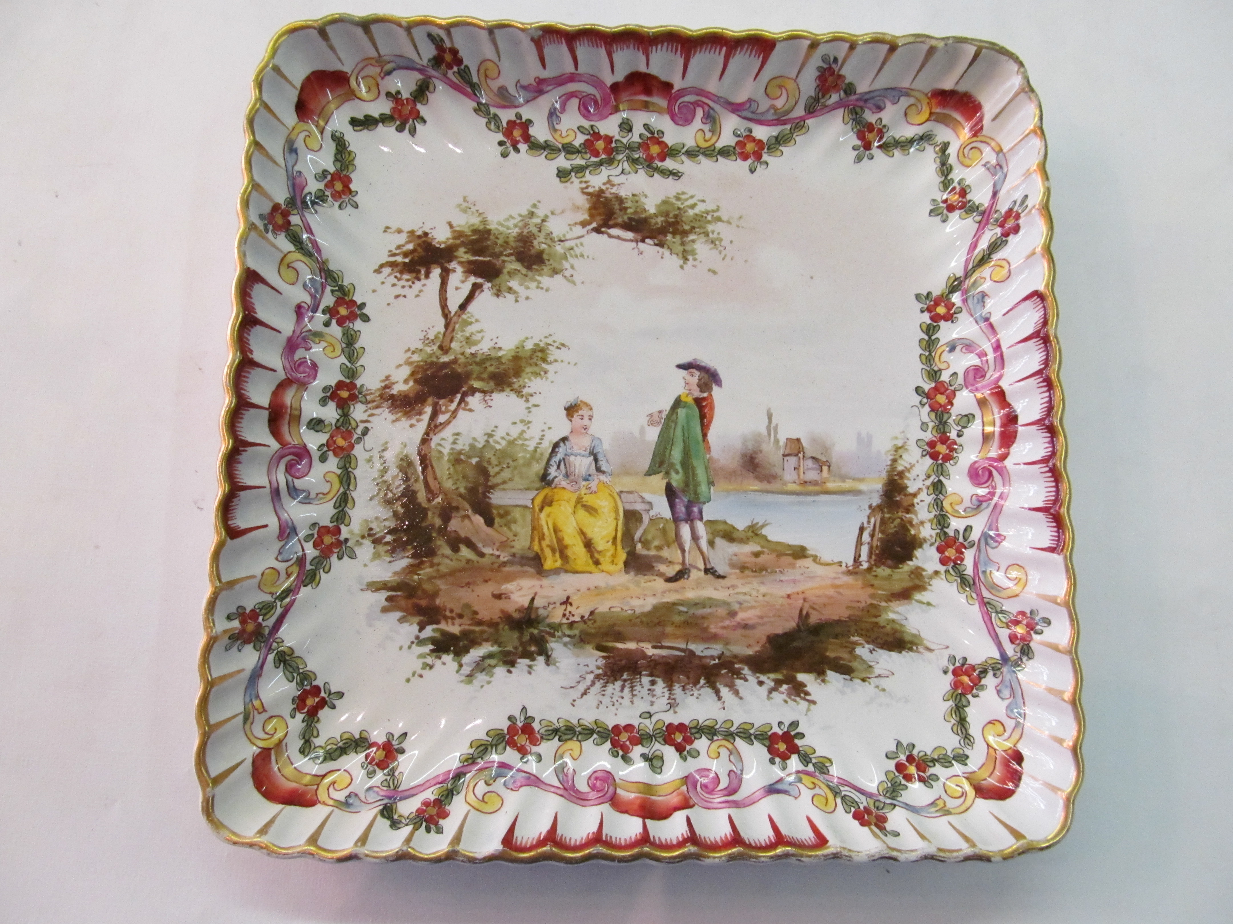 Hand Painted Earthenware Cabinet Dish