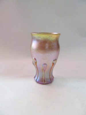 Tiffany "Favrille Glass" Tumbler with Original Lable