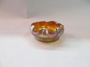 Tiffany "Favrille" Glass Open Salt Cellar