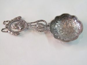 Silver "Medallion" Tea Strainer