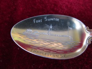 Sterling Fort Sumter (Chas.) Souvenir Spoon
