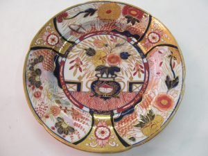 Antique English Coalport Porcelain Imari Cabinet Plates