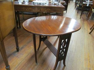 Old English Inlaid Mahogany Sutherland Table