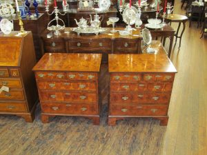 Antique English Queen Anne Bachelor's Chests