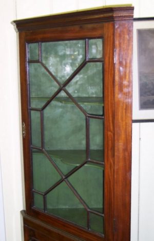 Antique Small Size Corner Cupboard