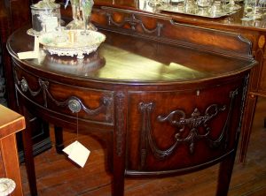 Antique English Demilune Sideboard