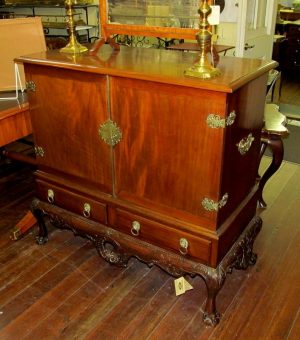 Antique Irish Geo. III Cupboard on Stand