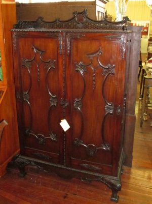 Antique English Wardrobe or Cupboard