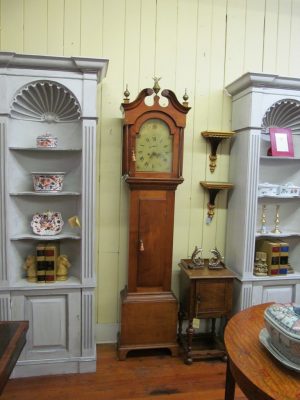 Antique American Solid Maple Longcase Clock