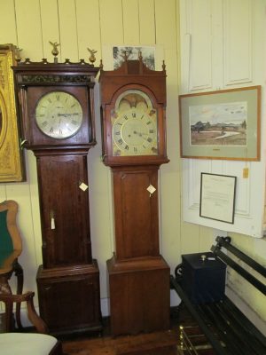 Antique American Cherry Cased Longcase Clock