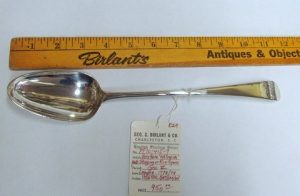 "Old English" Hester Bateman Pattern Stuffing or Rice Spoon