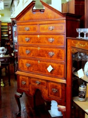 Antique English Chest on Stand or Highboy