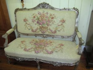 Antique French Tapestry Upholstered Sofa