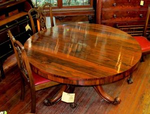 English William IV Tilt-top Circular Center Table
