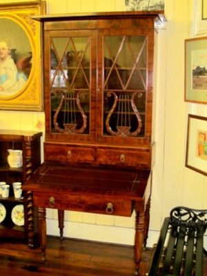 Antique American Fold-door Secretary Bookcase