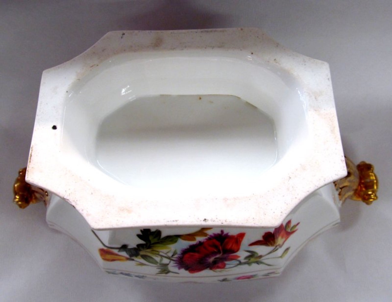 Antique French Porcelaine de Paris Soup Tureen and Matching Platter - Image 5