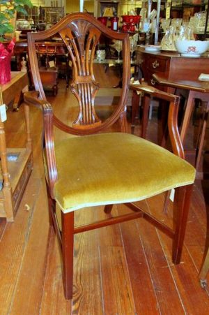 Set of 8 English Solid Mahogany Dining Chairs