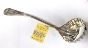 Antique American Heavy Sterling Punch or Soup Ladle