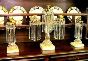 Suite of 3 Antique French Garniture Set