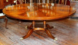 English Bench-Made Regency Style Circular Dining Table