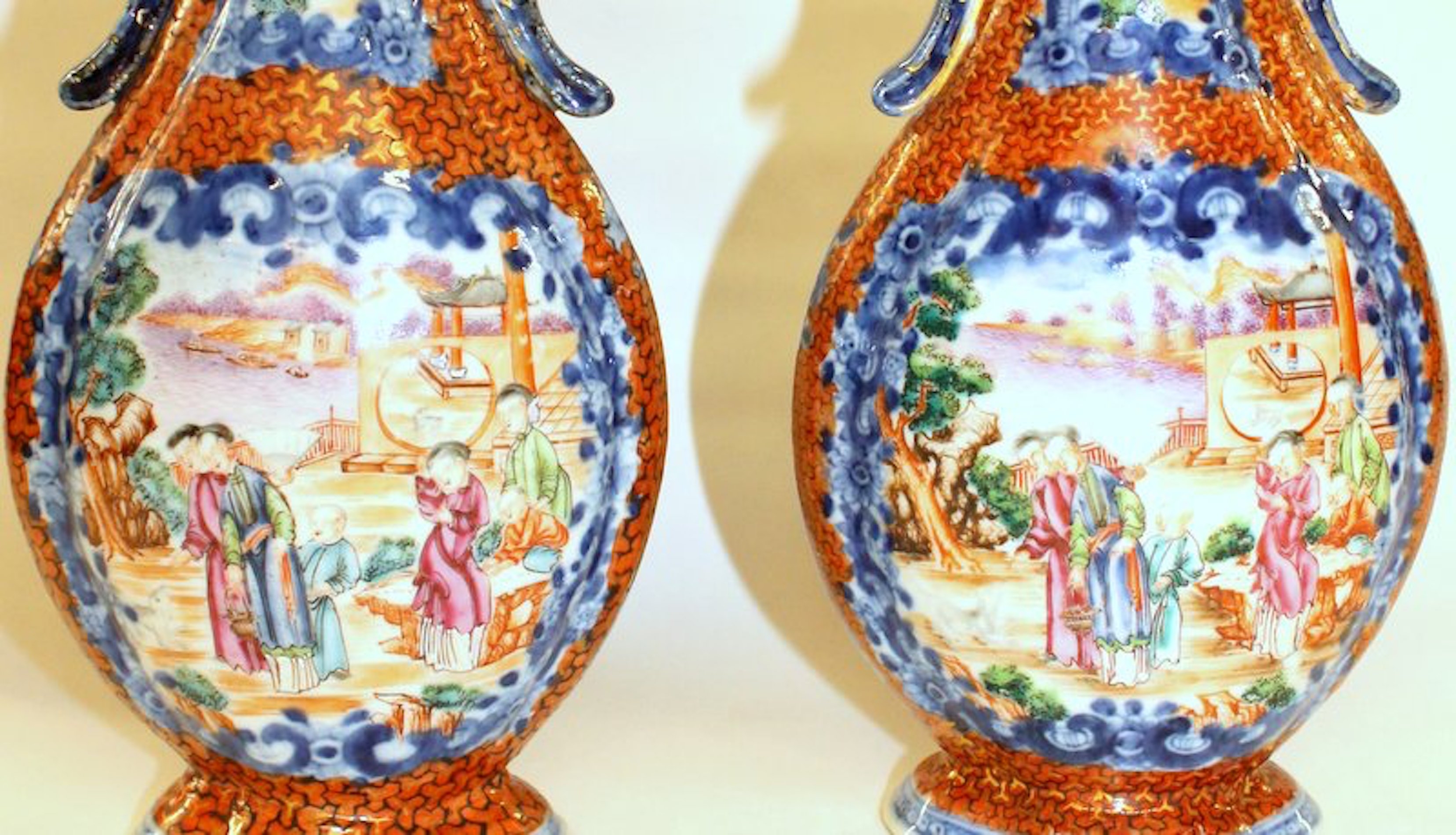PAIR of Antique Chinese Porcelain "Famille Rose" Vases - Image 19