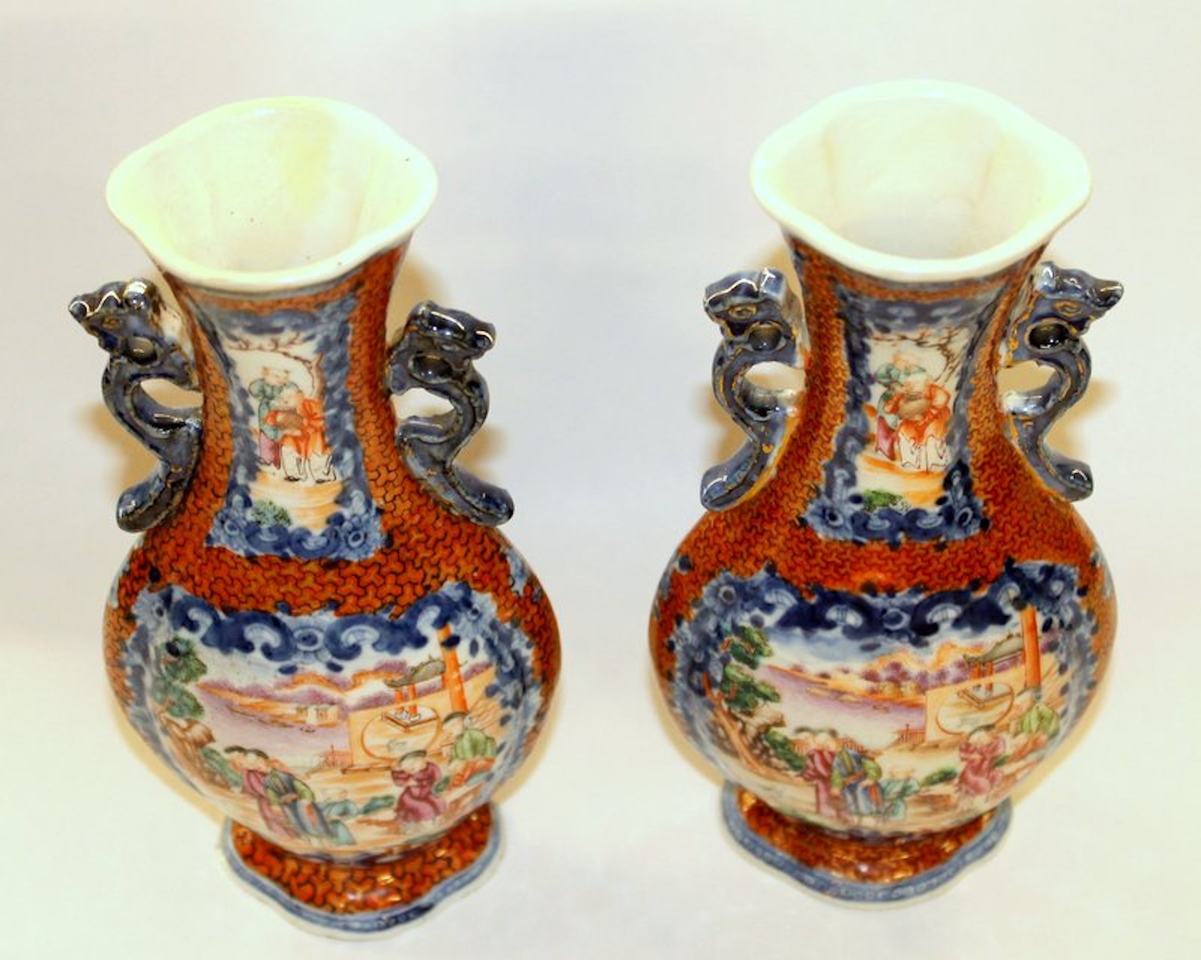 PAIR of Antique Chinese Porcelain "Famille Rose" Vases - Image 18