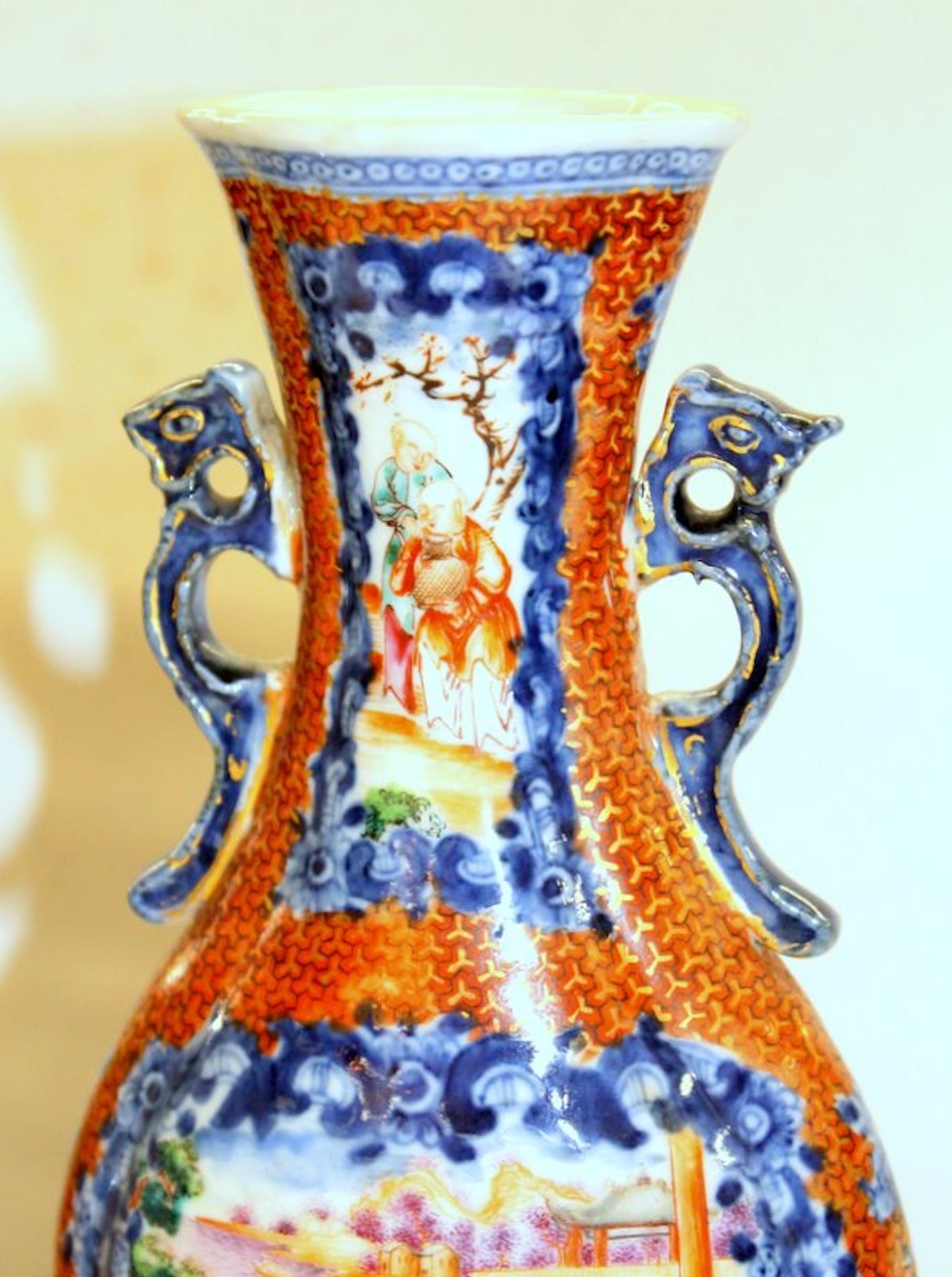 PAIR of Antique Chinese Porcelain "Famille Rose" Vases - Image 17