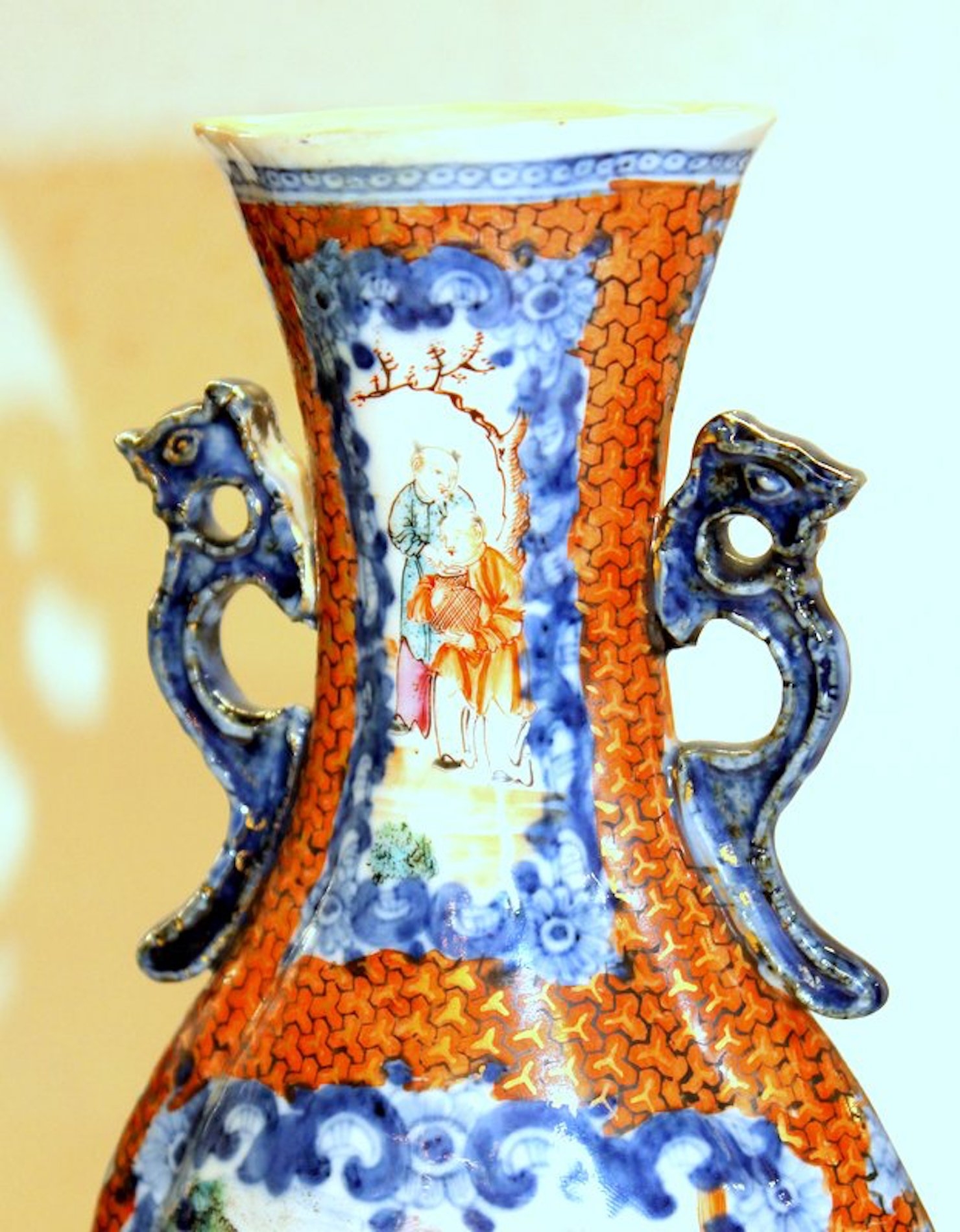 PAIR of Antique Chinese Porcelain "Famille Rose" Vases - Image 16