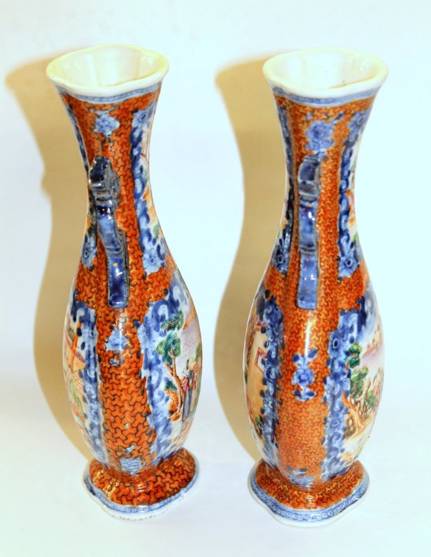 PAIR of Antique Chinese Porcelain "Famille Rose" Vases - Image 13