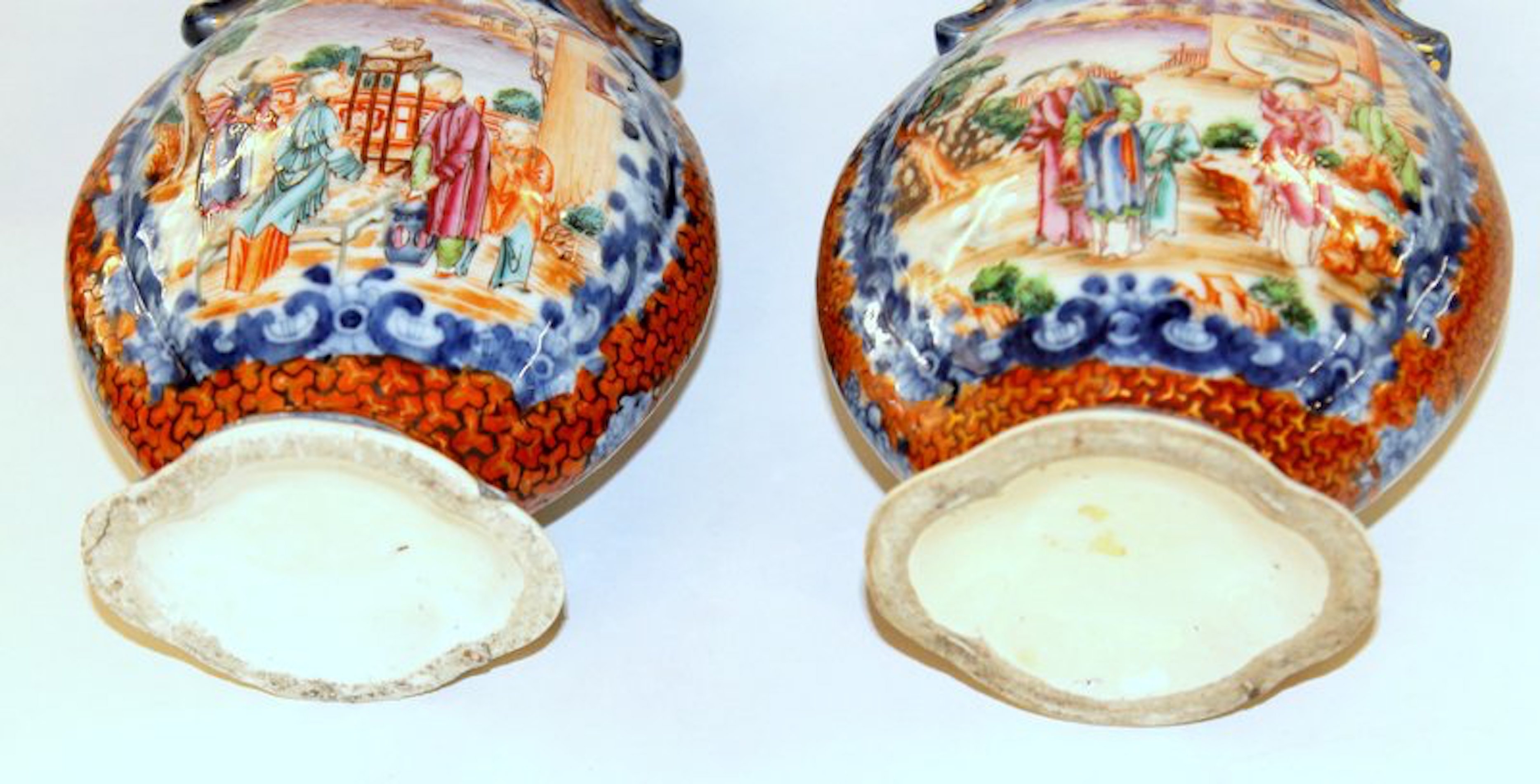PAIR of Antique Chinese Porcelain "Famille Rose" Vases - Image 11
