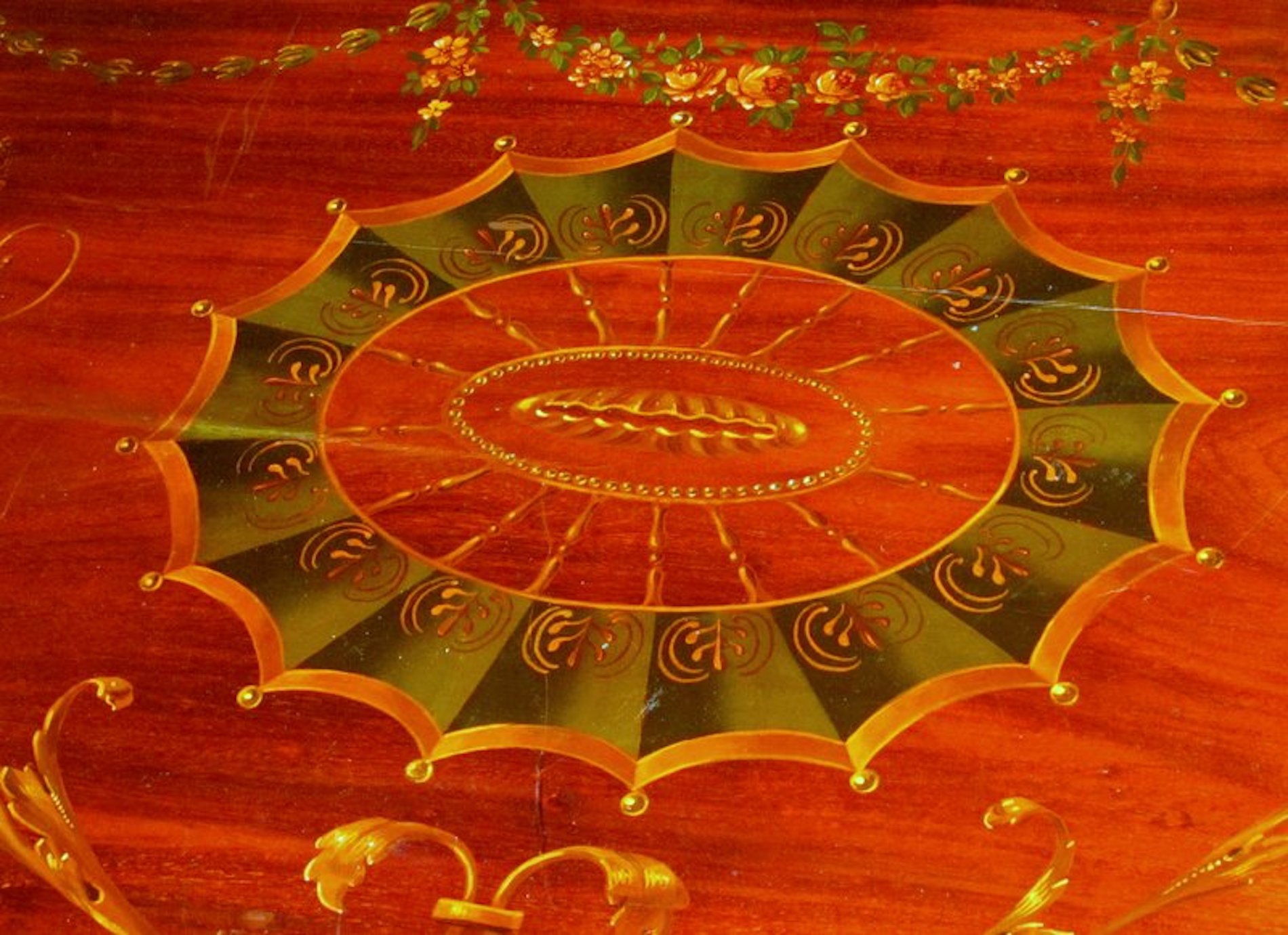 Antique English Flame Mahogany Bow front Bachelor's Chest - Image 17