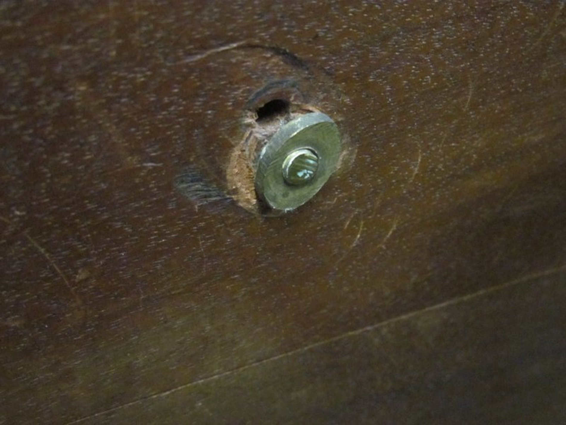 Antique English Flame Mahogany Bow front Bachelor's Chest - Image 4