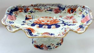 Antique English Mason's Ironstone "Water Lily" Dessert Compote