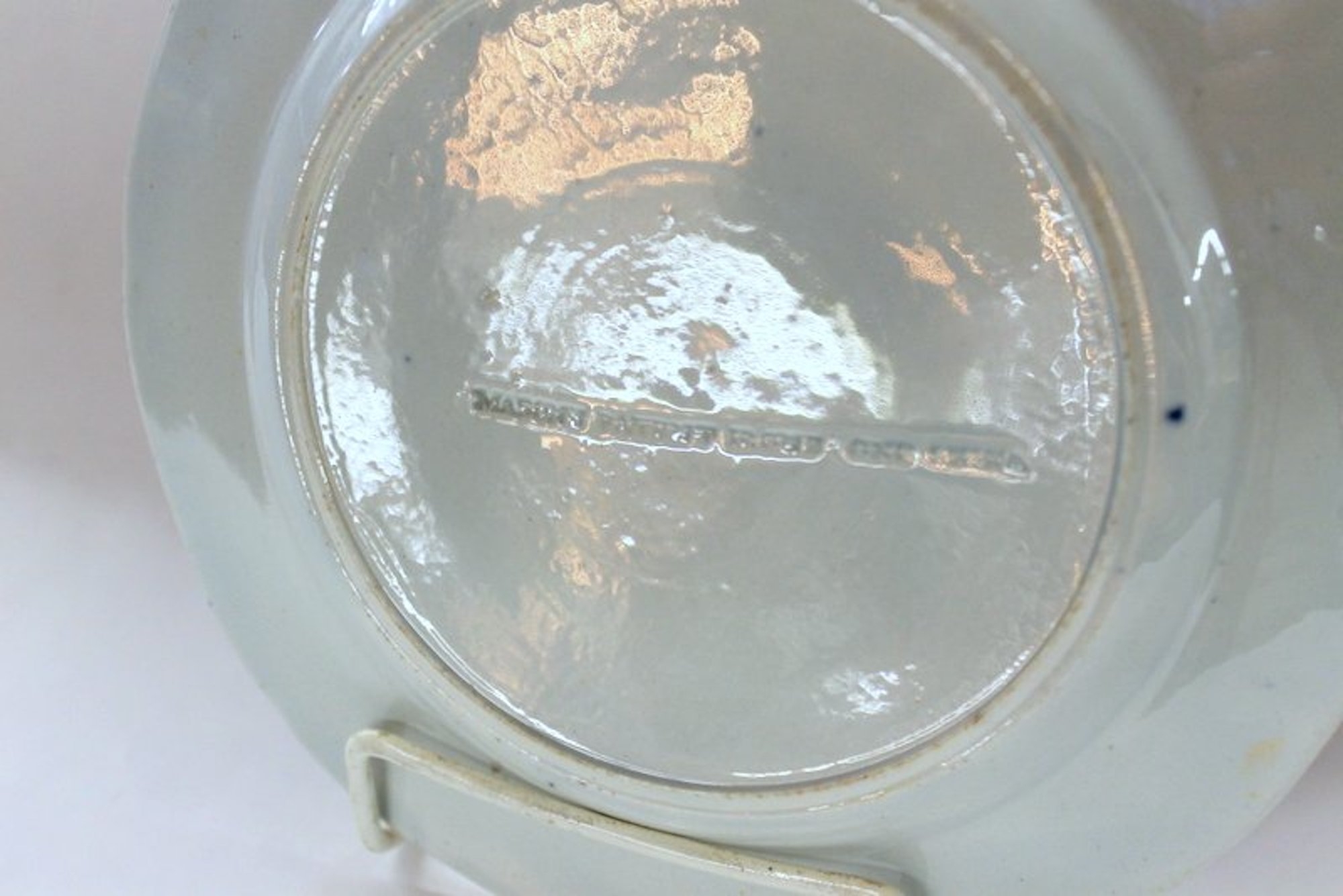 Set of 6 Antique English Early Mason's Ironstone "Water Lily" Pattern Salad or Dessert Plates - Image 2