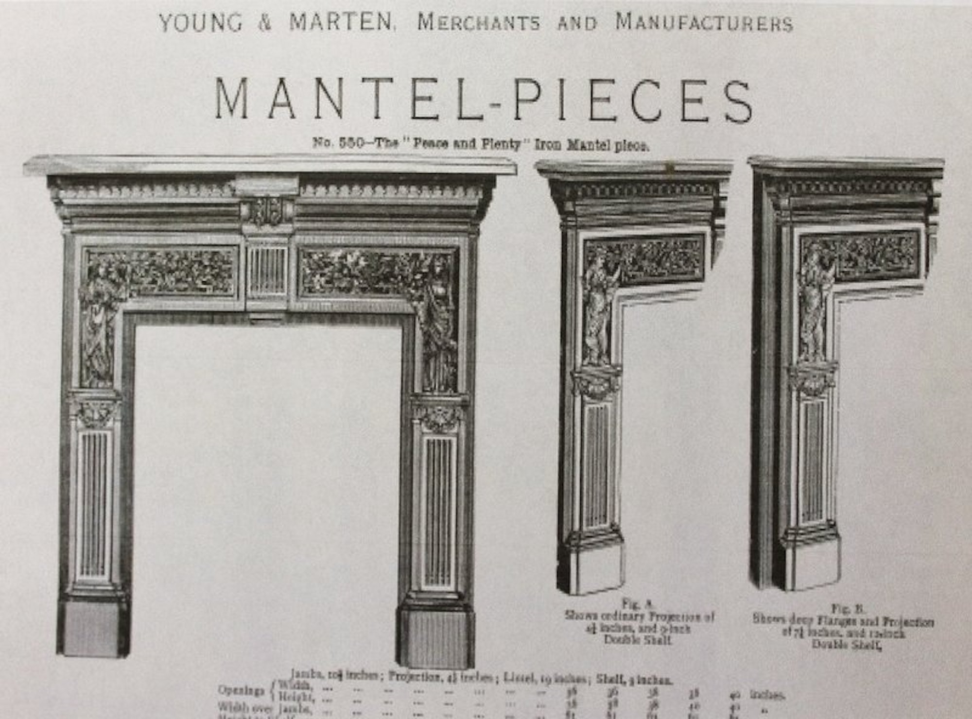 Antique English Young and Marten Burnished Steel Neoclassical Fireplace Mantel - Image 6